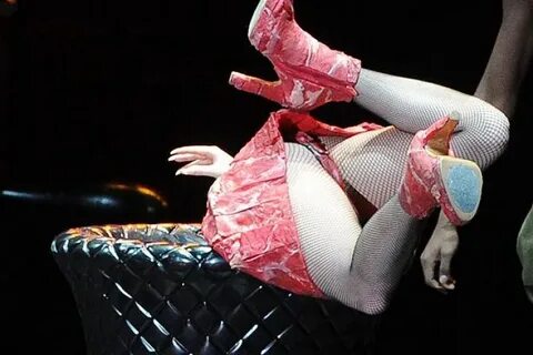 Во время концерта Леди Гага с головой запрыгнула в мясорубку