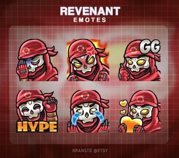 6x Revenant Apex Legends Emotes Apex Legends Emotes Twitch E