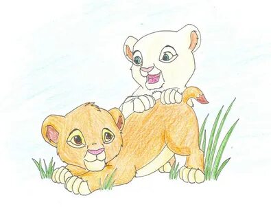 Baby Simba and Nala by felii-xx on DeviantArt