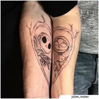 tatuaggi di coppia sally e jack Tatuaggi di coppia, Jack tat
