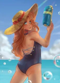 ArtStation - Pool party Miss Fortune redraw