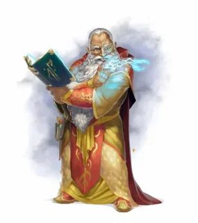 Male Dwarf Wizard in robes - Pathfinder PFRPG DND D&D 3.5 5E