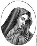 Blessed Virgin Mary Clip Art - Floss Papers