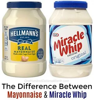 What is the Difference Between Mayonnaise and Miracle Whip? 