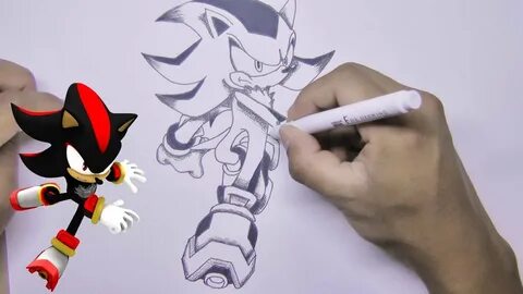 How to draw sonic shadow - YouTube