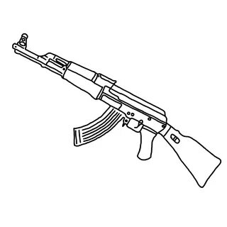 ak47 weapon drawing drewitmyself 227372698040202 by @ohshii