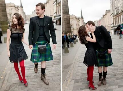 Engagement Photos from Edinburgh, Scotland - Green Wedding S