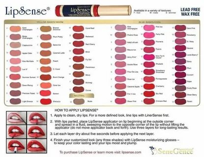 Color chart Makeup Colors for skin tone, Lipsense lip colors