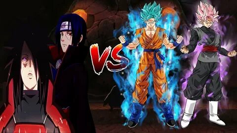 Madara and Itachi vs Goku and Black Mugen Epic Fights - YouT
