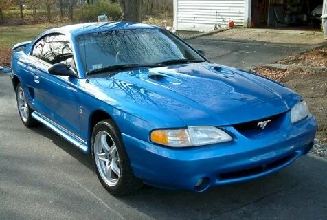 Bright Atlantic Blue 1998 Ford Mustang SVT Cobra Coupe - Mus