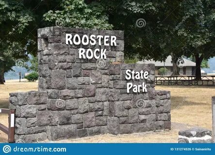 Rooster Rock State Park in Oregon Stock Photo - Image of roo