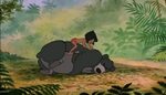 MOWGLI & BALOO The Jungle Book, 1967.....Mowgli tickling Bal