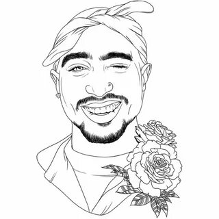 Free Coloring Pages Tupac All in one Photos