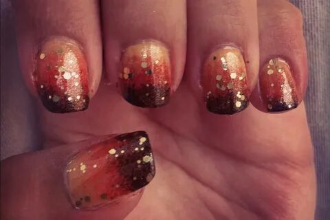 15 Beautiful Brown And Orange Nail Art Ideas