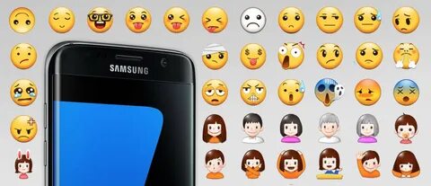 Смартфоны Galaxy S7 получили много новых Emoji в фирменном с