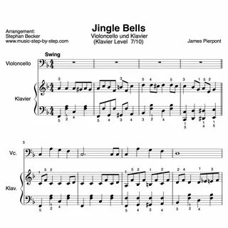 Jingle Bells - für Cello + Klavierbegleitung + Aufnahme.