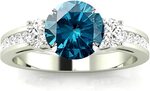 Three Stone Authentic Diamond Ring leisure