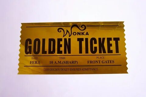 golden ticket templates - Besko