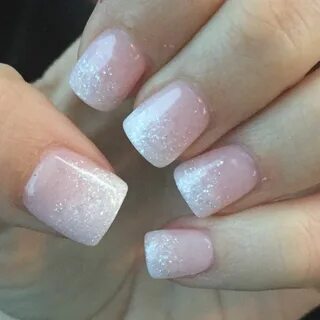 Contact Support Ombre nails glitter, White tip nails, Subtle