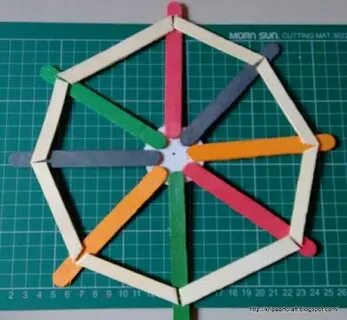 Art and Craft: Popsicle Stick Ferris Wheel Wheel crafts, Pop