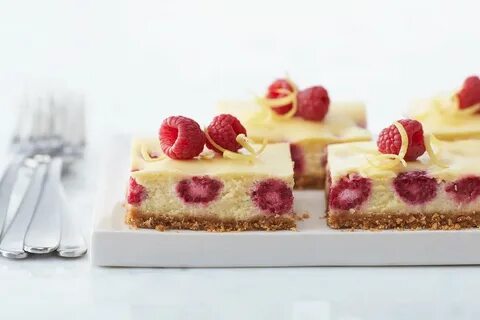 Raspberry-Lemon Cheesecake Bars Käsekuchen rezept, Zitronenc