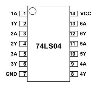 74LS04 Pinout, Features, Equivalent, Examples & Datasheet