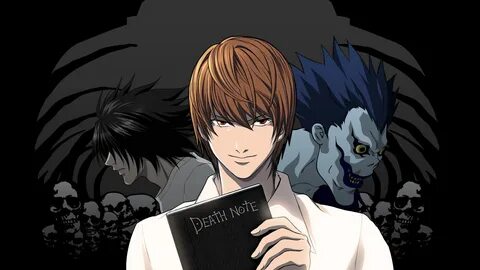 L Death Note Light Yagami Ryuk Death Note Wallpaper - Resolu