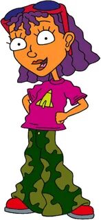 Cartoon Character With Purple Hair - Reggie From Rocket Powe