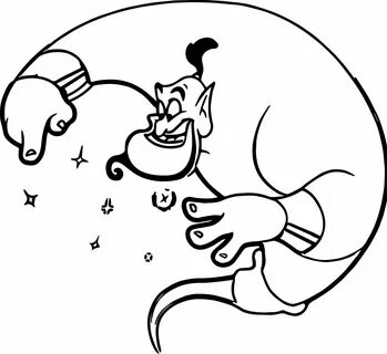 Genie Aladdin Free Coloring Pages Disney coloring pages, Fre