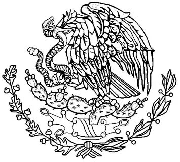 Escudo nacional mexicano para imprimir y colorear Escudo de 