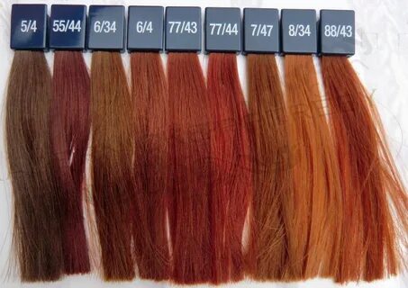 Ginger hair color, Hair color formulas, Hair color swatches