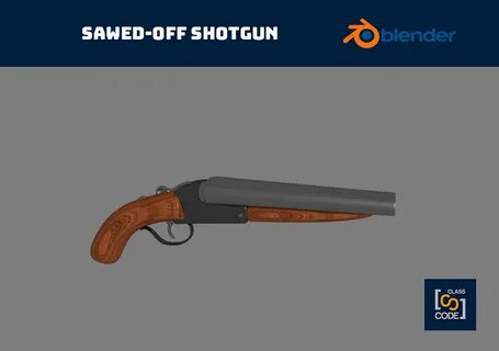 3D Sawed-off shotgun - Class Code CGTrader