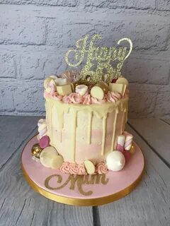 60th birthday drip cake in 2019 Birthday drip cake, Mom cake