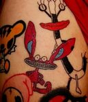90s Cartoon Tattoos Cartoon tattoos, Monster tattoo, Tattoos