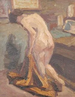 Paintings Reproductions Nude Model by Emmanuel Zairis (1878-
