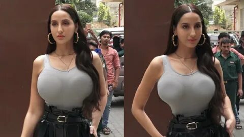 Nora Fatehi TIGHT @hot dress Spotted Outside T-Series Office