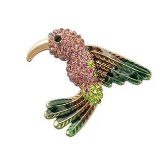 Красочные Rhinestone Hummingbird Брошь для животных Броши дл