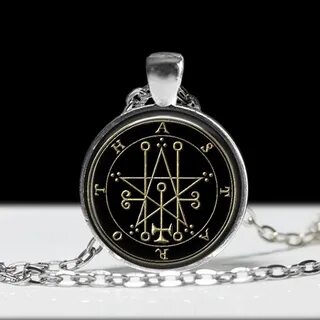 1pcs/lot Seal Of Astaroth Sigil Logo Pendant Necklace Art Vi