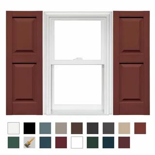 Standard Size Williamsburg Double Panel Shutters w/Installat