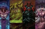 Обои Warhammer, chaos, Tzeentch, gods, Nurgle, Slaanesh, Kho