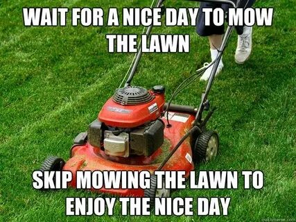 Now you can get your #lawn mowed and enjoy the nice day. All