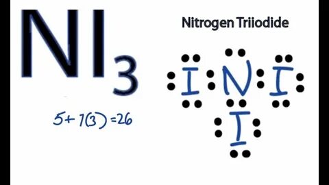 Lewis Dot Structure For Nitrogen Triiodide - Drawing Easy