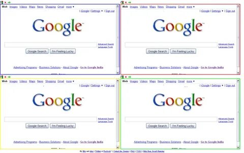 SOTD - 4 Google Search on one Page. googlegooglegooglegoogle