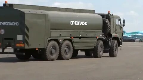 Russian ATZ-20-6350 military fuel truck - YouTube