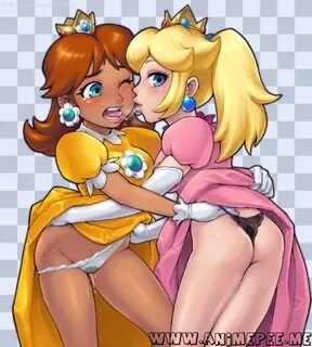Princess Daisy and Princess Peach - Omorashi Artwork - OmoOr