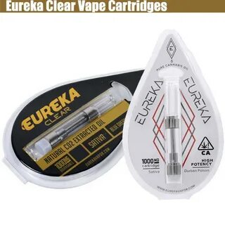 Empty Eureka Clear Cartridges CBD THC Hemp Oil Carts with al