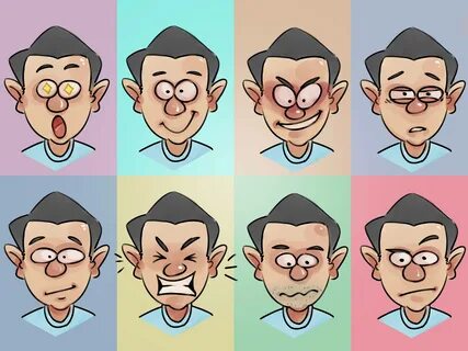 facial expressions in comics - Clip Art Library