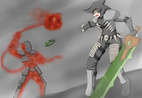 Drawn armor necro - Pencil and in color drawn armor necro Go