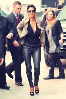 Halle berry leather