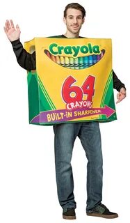 Crayola 64 Ct Box Tunic Adult Costume - CostumePub.com